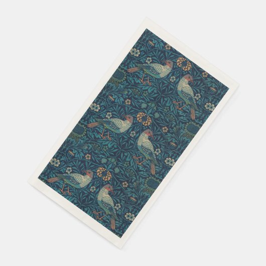 William Morris Blue Birds Pattern Servet (Hoek)