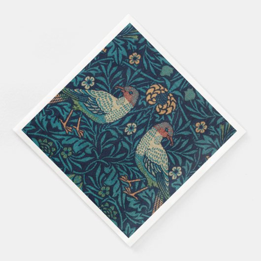 William Morris  Blue Birds Pattern Servet (Hoek)