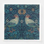 William Morris  Blue Birds Pattern Servet (Voorkant)