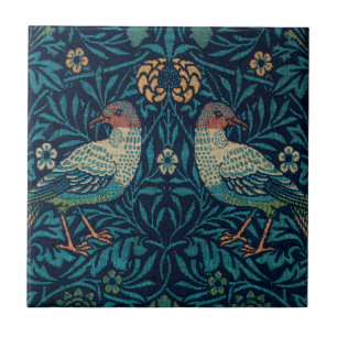 William Morris  Blue Birds Pattern Tegeltje