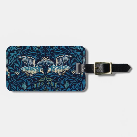 William Morris Blue Birds Tapestry Classic Bagagelabel (Voorkant horizontaal)