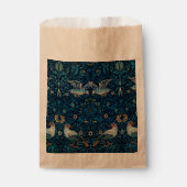 William Morris Blue Birds Tapestry Classic Bedankzakje (Voorkant)