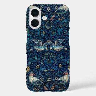 William Morris Blue Birds Tapestry Classic iPhone 16 Hoesje