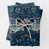 William Morris Blue Birds Tapestry Classic Inpakpapier Vel (In situ)