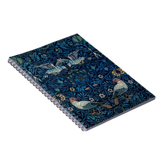 William Morris Blue Birds Tapestry Classic Notitieboek (Rechterzijde)