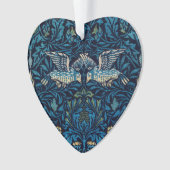 William Morris Blue Birds Tapestry Classic Ornament (voorkant)
