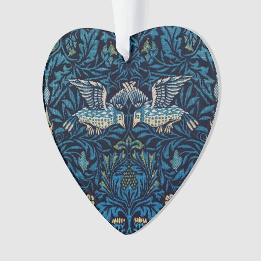 William Morris Blue Birds Tapestry Classic Ornament (voorkant)