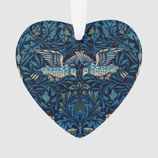 William Morris Blue Birds Tapestry Classic Ornament (voorkant)