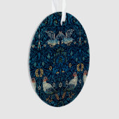 William Morris Blue Birds Tapestry Classic Ornament (voorkant)
