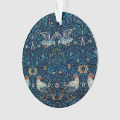 William Morris Blue Birds Tapestry Classic Ornament (voorkant)
