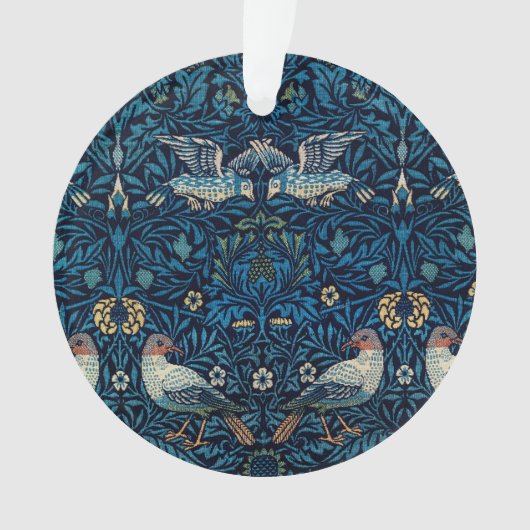 William Morris Blue Birds Tapestry Classic Ornament (voorkant)