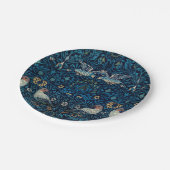 William Morris Blue Birds Tapestry Classic Papieren Bordje (Gekanteld)