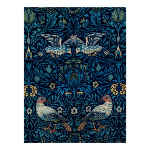 William Morris Blue Birds Tapestry Classic Perfect Poster