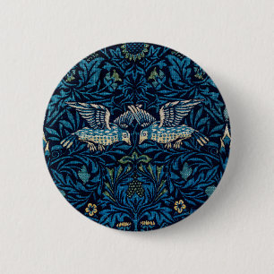 William Morris Blue Birds Tapestry Classic Ronde Button 5,7 Cm