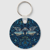 William Morris Blue Birds Tapestry Classic Sleutelhanger (Achterkant)
