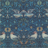 William Morris Blue Birds Tapestry Classic Sticker (Voorkant)