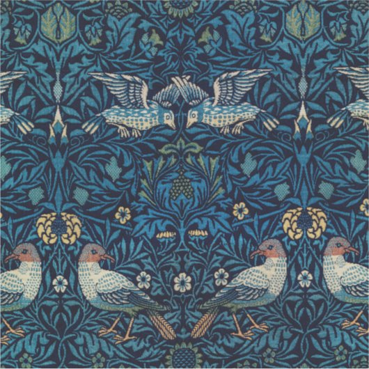 William Morris Blue Birds Tapestry Classic Sticker (Voorkant)
