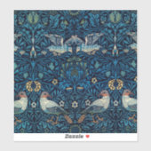 William Morris Blue Birds Tapestry Classic Sticker (Vel)