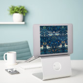 William Morris Blue Birds Tapestry Classic Sticker (Laptop op bureau)