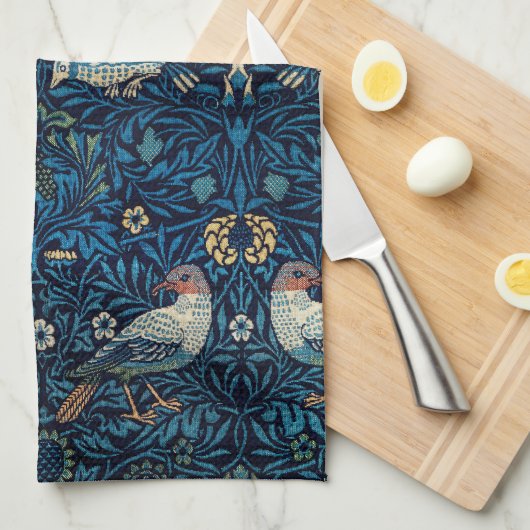 William Morris Blue Birds Tapestry Classic Theedoek (Quarter Fold)