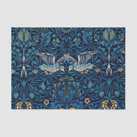 William Morris Blue Birds Tapestry Classic Tissuepapier (Voorkant)