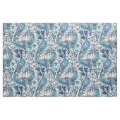 William Morris Blue Cream Floral Pattern Stof (Fat Quarter)