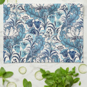 William Morris Blue Cream Floral Pattern Theedoek (Gevouwen)