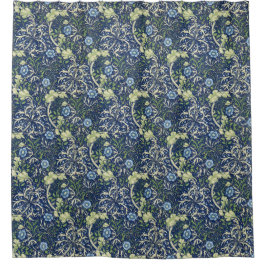 William Morris Blue Daisies Shower Curtain Douchegordijn