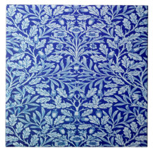 William Morris Blue Design keramische Tegel.