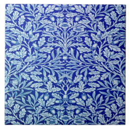 William Morris Blue Design keramische Tegel. Tegeltje