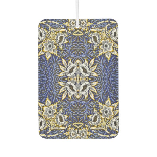 William Morris Blue en Gold Tulip Willow Design Luchtverfrisser (Voorkant)