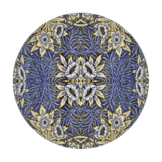 William Morris Blue en Gold Tulip Willow Design Snijplank (Voorkant)