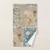 William Morris Blue Floral  Collage Art Bad Handdoek (Handdoek)