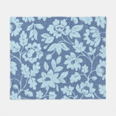 William Morris Blue Floral Design Fleece Deken (Voorkant (Horizontaal))