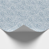 William Morris Blue Floral Larkspur Pattern Cadeaupapier (Hoek)