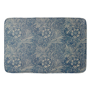 William Morris Blue Floral Pattern Badmat