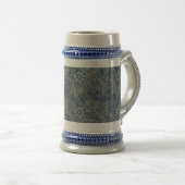 William Morris  Blue Floral Pattern Bierpul (Voorkant rechts)