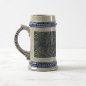 William Morris Blue Floral Pattern Bierpul (Links)