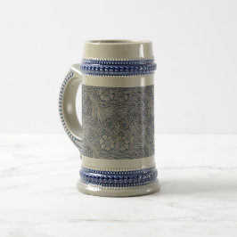 William Morris Blue Floral Pattern Bierpul
