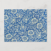 William Morris Blue Floral Pattern Briefkaart (Voorkant)