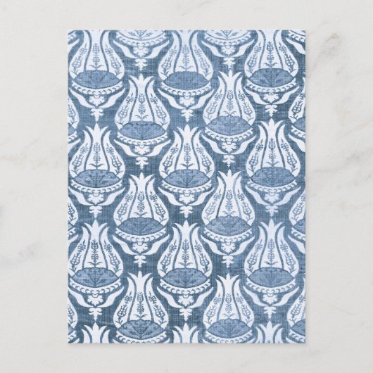 William Morris Blue Floral Pattern Classic Briefkaart (Voorkant)