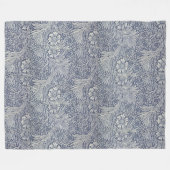 William Morris  Blue Floral Pattern Fleece Deken (Voorkant (Horizontaal))