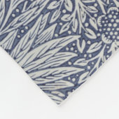 William Morris  Blue Floral Pattern Fleece Deken (Hoek)