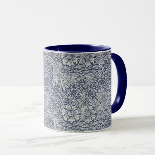 William Morris  Blue Floral Pattern Mok (Voorkant rechts)