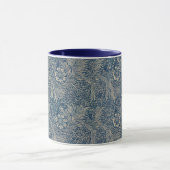 William Morris  Blue Floral Pattern Mok (Midden)