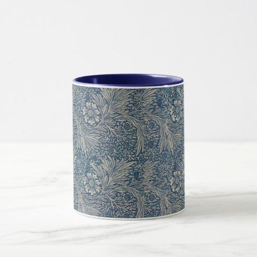 William Morris  Blue Floral Pattern Mok (Midden)