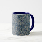 William Morris  Blue Floral Pattern Mok (Voorkant rechts)