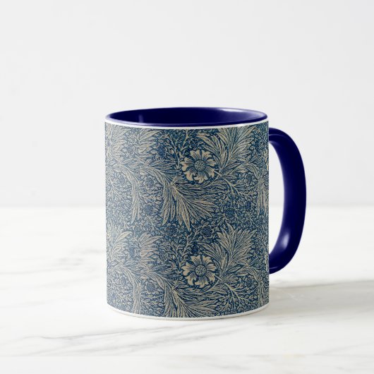 William Morris  Blue Floral Pattern Mok (Voorkant rechts)