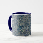 William Morris  Blue Floral Pattern Mok (Voorkant links)