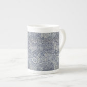 William Morris Blue Floral Pattern Porselein Kop (Voorkant rechts)